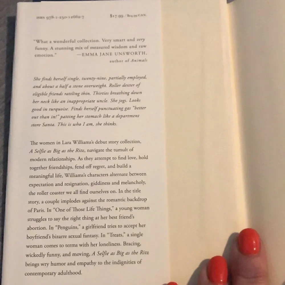 A Selfie as Big as a Ritz hardback by Lara Williams
